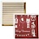 Vivi Gade Deco folie en transfer vel, notenkraker, kerstman en ballerina, vel 15x15 cm, goud, rood, wit, 4 vel/ 1 doos