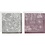 Vivi Gade Deco folie en transfer vel, bloemen, vel 15x15 cm, roze, zilver, 4 vel/ 1 doos