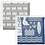 Creativ Company Deco folie en transfervel, vuurtoren, vel 15x15 cm, blauw, zilver, 2x2 vel/ 1 doos
