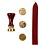 Creativ Company Zegel set, kroon, bloem, Franse lelie, d 18 mm, 1 set