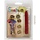 Creativ Company Zegel set, hart, klaver, vlinder, d 18 mm, 1 set