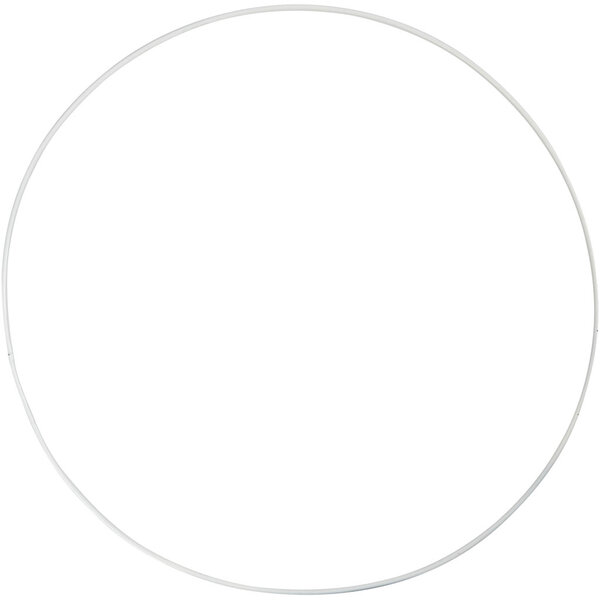Creativ Company Metalen draadring, d 30 cm, dikte 3 mm, wit, 5 stuk/ 1 doos
