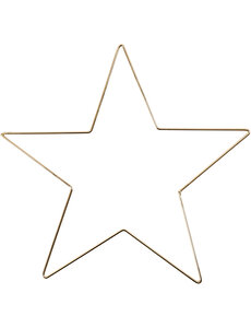 Creativ Company Ster, d 30 cm, dikte 3 mm, goud, 1 stuk