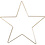 Creativ Company Ster, d 30 cm, dikte 3 mm, goud, 1 stuk