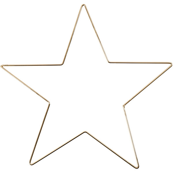 Creativ Company Ster, d 30 cm, dikte 3 mm, goud, 1 stuk