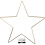 Creativ Company Ster, d 30 cm, dikte 3 mm, goud, 1 stuk