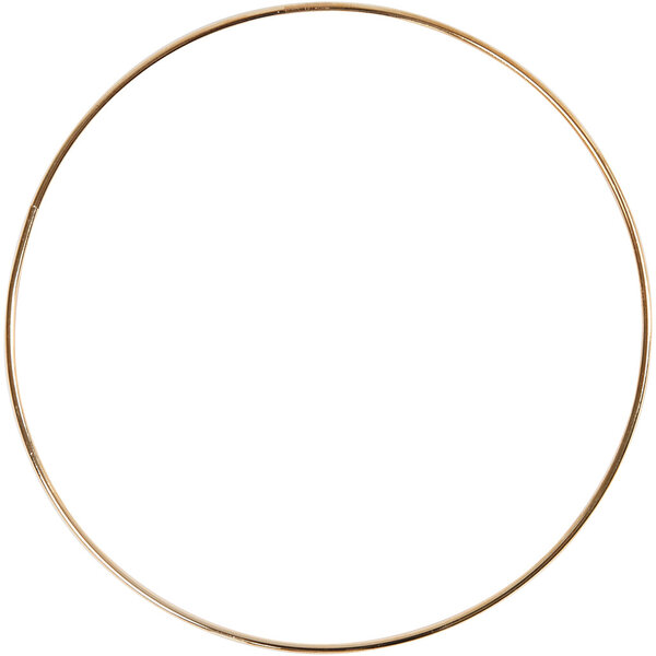 Creativ Company Metalen draadring, d 20 cm, dikte 3 mm, goud, 1 stuk
