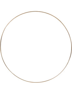 Creativ Company Metalen draadring, d 30 cm, dikte 3 mm, goud, 1 stuk