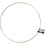 Creativ Company Metalen draadring, d 30 cm, dikte 3 mm, goud, 1 stuk