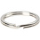 Creativ Company Sleutelring, d 28 mm, verzilverd, 50 stuk/ 1 doos