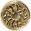 Creativ Company Zegel set, d 17 mm, goud, 1 set