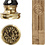 Creativ Company Zegel set, d 17 mm, goud, 1 set