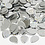 Creativ Company Pailletten, druppel, afm 14x19 mm, zilver, 50 gr/ 1 doos