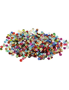 Creativ Company Pailletten, rond, afm 6 mm, 10 gr/ 1 doos