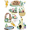Creativ Company 3D stickers, feeën tuin, H: 32-64 mm, B: 30-55 mm, dikte 7 mm, 9 stuk/ 1 doos