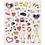 Creativ Company Stickers, meidendingen, vel 15x16,5 cm, 1 vel