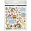 Creativ Company Stickers, dieren verjaardag, vel 15x16,5 cm, 1 vel