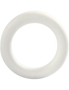 Creativ Company Ring, afm 12 cm, dikte 20 mm, wit, 1 stuk