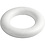 Creativ Company Ringen met platte achterkant, afm 20 cm, dikte 25 mm, wit, 1 stuk