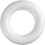 Creativ Company Ringen met platte achterkant, afm 20 cm, dikte 25 mm, wit, 1 stuk