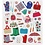 Creativ Company Stickers, tuinleven, vel 15x16,5 cm, 1 vel