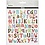 Creativ Company Stickers, alfabet, vel 15x16,5 cm, 1 vel