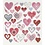 Creativ Company Stickers, harten, vel 15x16,5 cm, 1 vel