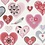 Creativ Company Stickers, harten, vel 15x16,5 cm, 1 vel