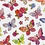 Creativ Company Stickers, vlinders, vel 15x16,5 cm, 1 vel