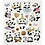 Creativ Company Stickers, panda's, vel 15x16,5 cm, 1 vel