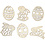 Creativ Company Houten figuren, Pasen, H: 40 mm, dikte 3 mm, 24 stuk/ 1 doos
