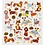 Creativ Company Stickers, honden, vel 15x16,5 cm, 1 vel