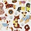 Creativ Company Stickers, honden, vel 15x16,5 cm, 1 vel