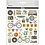 Creativ Company Stickers, vrije tijd, vel 15x16,5 cm, 1 vel
