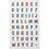 Creativ Company Glitter stickers, letters, vel 10x16 cm, 1 vel