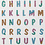 Creativ Company Glitter stickers, letters, vel 10x16 cm, 1 vel
