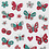 Creativ Company Glitter stickers, vlinders, vel 10x16 cm, 1 vel