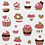 Creativ Company Glitter stickers, cupcakes, vel 10x16 cm, 1 vel