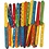 Creativ Company Constructiestokjes, L: 15 cm, B: 1,8 cm, gatgrootte 4 mm, diverse kleuren, 500 div/ 1 doos