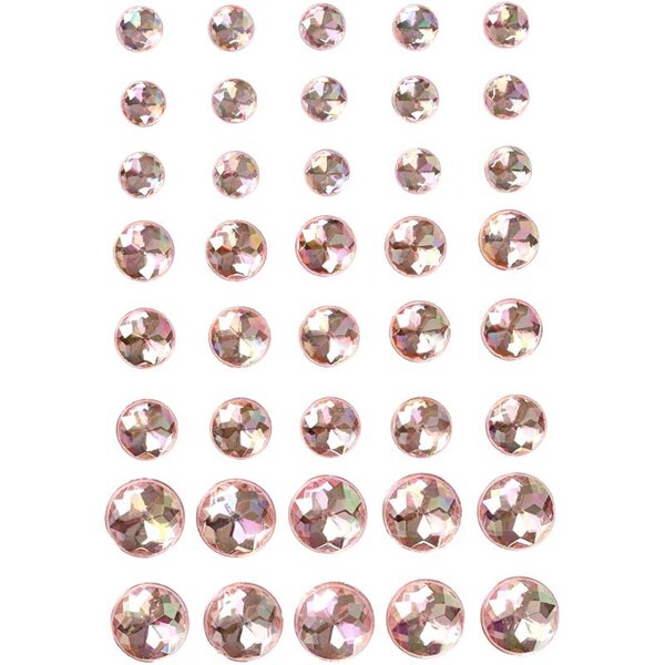 Vivi Gade Strasstenen, afm 6+8+10 mm, roze, 40 stuk/ 1 doos