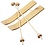 Creativ Company Ski met stokken, afm 11x3,8 cm, 3 paar/ 1 doos