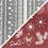 Creativ Company Deco folie en transfervel, Magische kerst, vel 15x15 cm, rood, zilver, 2x2 vel/ 1 doos