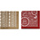 Creativ Company Deco folie en transfervel, Traditionele kerst, vel 15x15 cm, goud, rood, 2x2 vel/ 1 doos