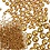 Creativ Company Mini Stenen van Glas, afm 0,6-0,8+1,5-2+3 mm, goud, 3x45 gr/ 1 doos