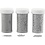 Creativ Company Mini Stenen van Glas, afm 0,6-0,8+1,5-2+3 mm, zilver, 3x45 gr/ 1 doos