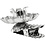 Creativ Company Kaarsenhouder om te klemmen, d 40 mm, verzilverd, 8 stuk/ 1 doos