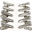 Creativ Company Deco knijpers, L: 27 mm, B: 14 mm, zilver, 10 stuk/ 1 doos
