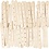Creativ Company Constructiestokjes, L: 15 cm, B: 1,8 cm, gatgrootte 4 mm, 500 stuk/ 1 doos