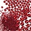 Creativ Company Mini Stenen van Glas, afm 0,6-0,8+1,5-2+3 mm, rood, 3x45 gr/ 1 doos