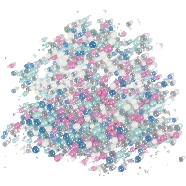 Creativ Company Mini Stenen van Glas, afm 0,6-0,8+1,5-2+3 mm, pastelkleuren, 600 gr/ 1 Doosje
